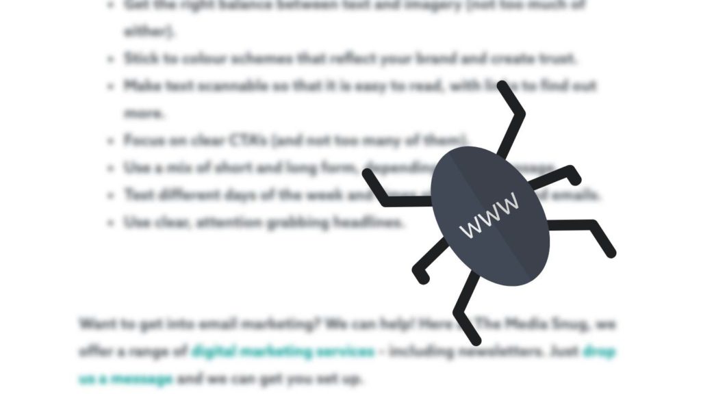 web crawler on a webpage